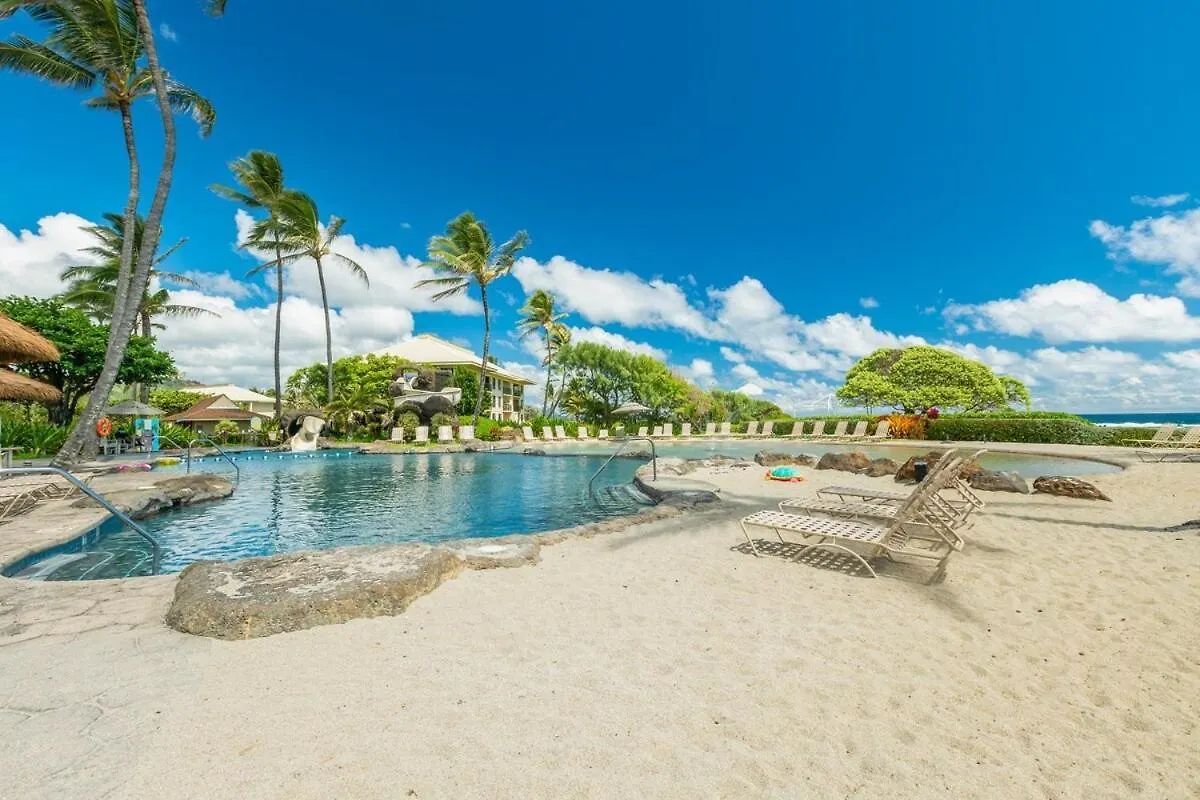 Pool Oceanview Room, 4 Star Beachfront Resort, King Bed, Lanai, Ac, Pool, Restaurant, Gym, Spa Lihue Appartement