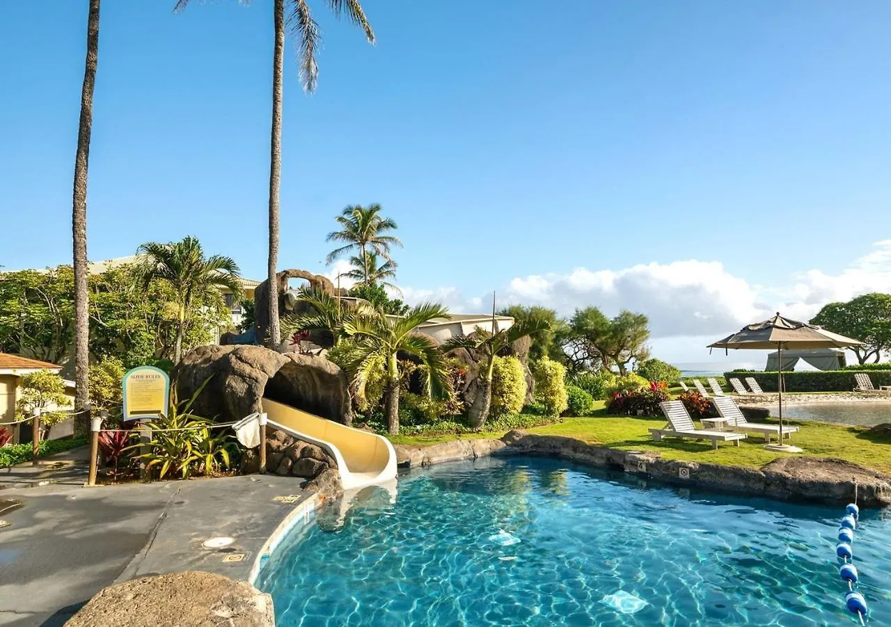 Pool Oceanview Room, 4 Star Beachfront Resort, King Bed, Lanai, Ac, Pool, Restaurant, Gym, Spa Lihue