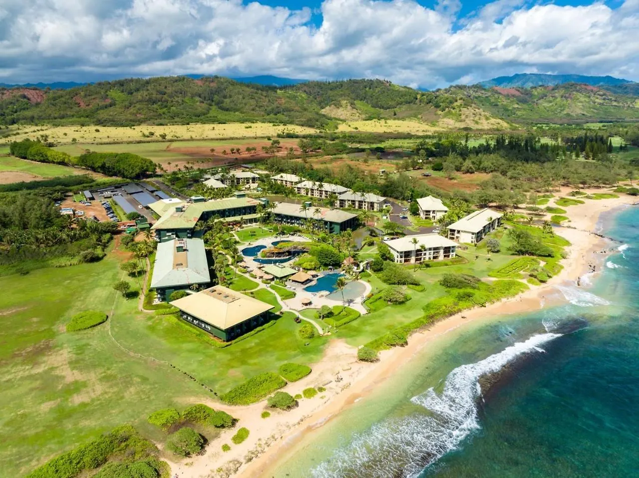 Pool Oceanview Room, 4 Star Beachfront Resort, King Bed, Lanai, Ac, Pool, Restaurant, Gym, Spa Lihue Appartement