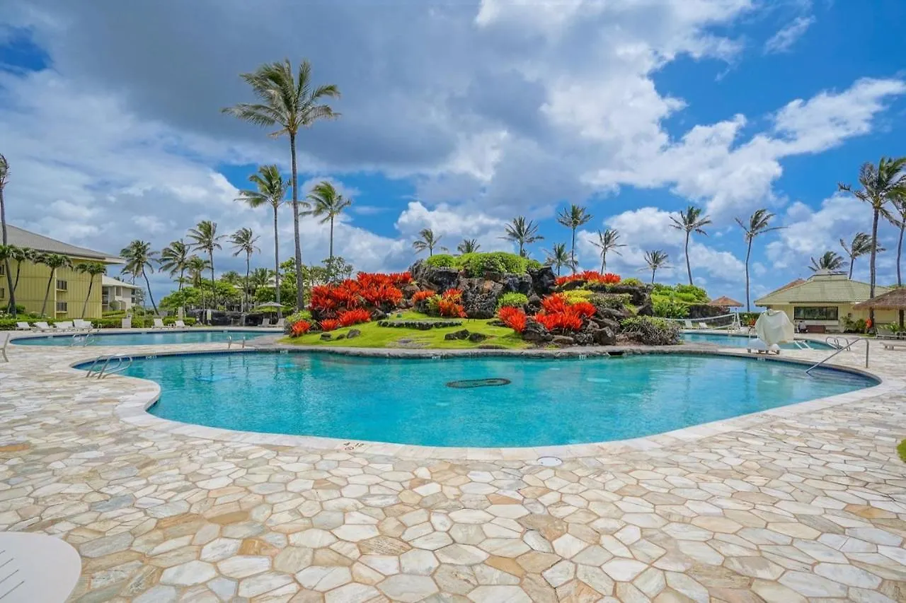 Pool Oceanview Room, 4 Star Beachfront Resort, King Bed, Lanai, Ac, Pool, Restaurant, Gym, Spa Lihue Appartement
